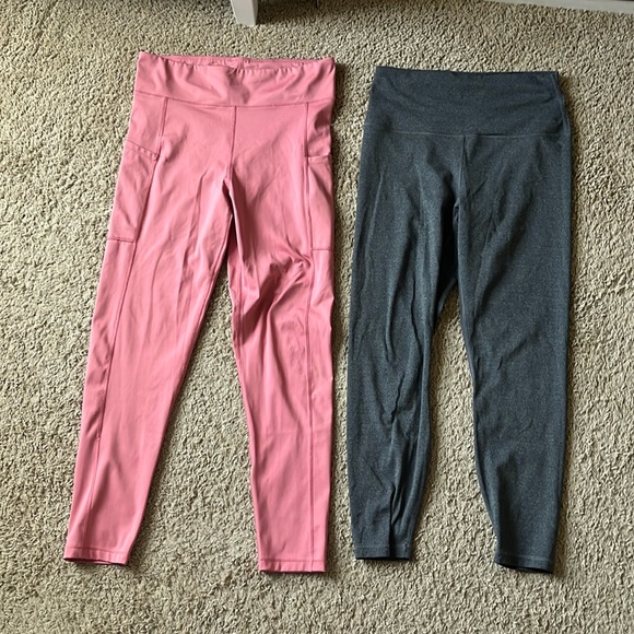 Pink and gray leggings bundle - Picture 1 of 4